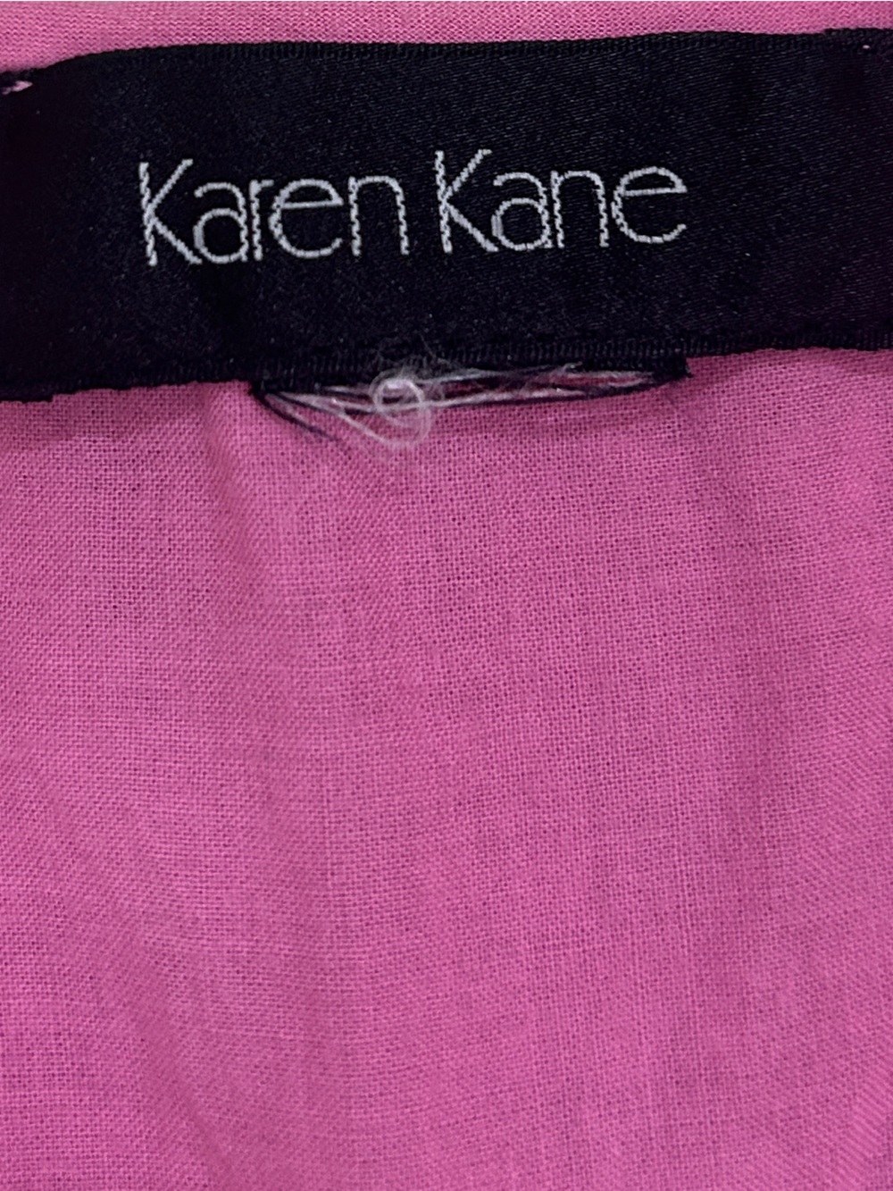 Karen Kane dusty pink a-line sleeveless cotton blouse crochet lace size large - Picture 7 of 7